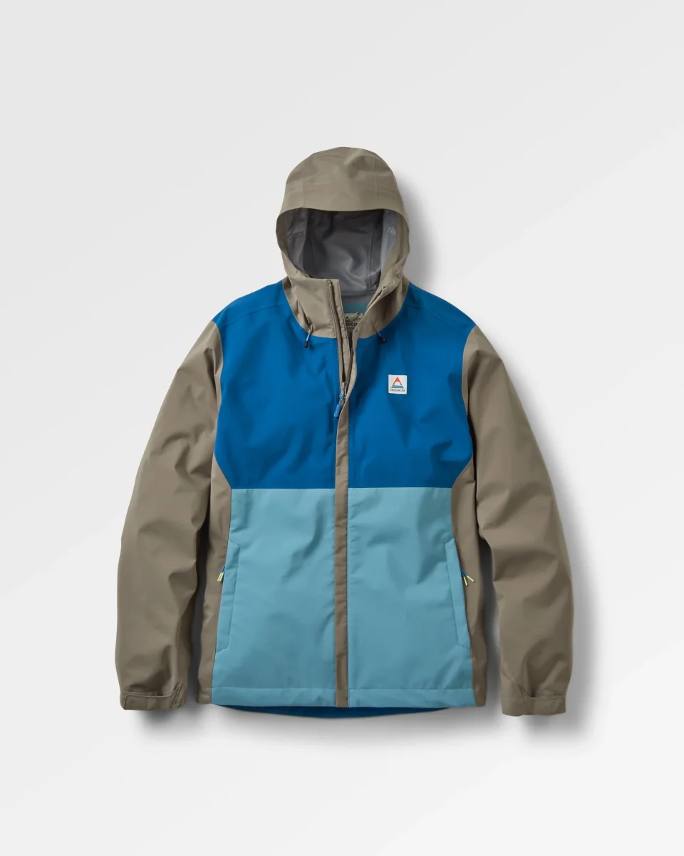 Downpour Wasserdichte Jacke - Gezeitenblau/Arktis/Staubige Olive – Bild 3