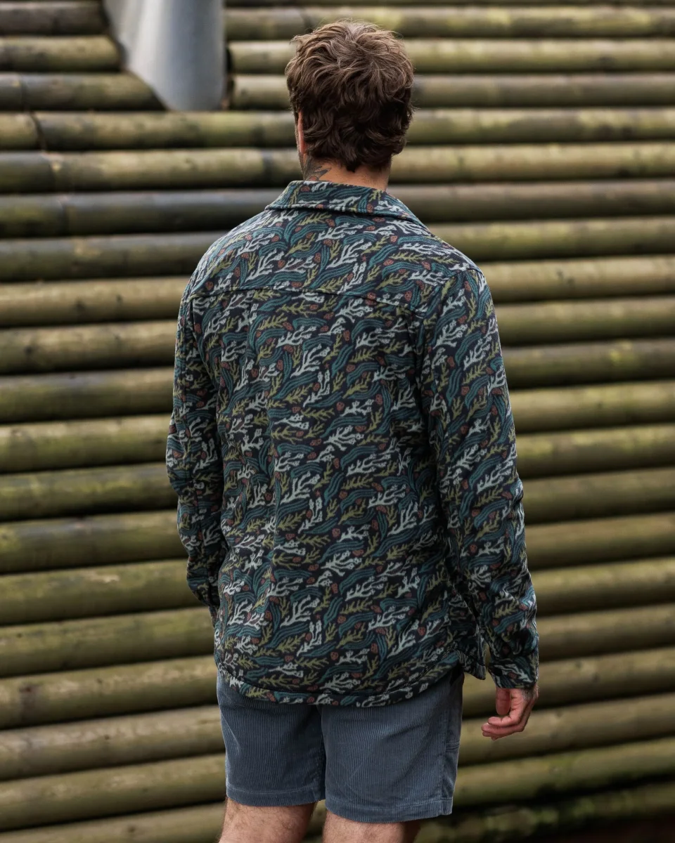 Maple Polar Fleece Shirt – Ocean Current Black – Bild 4