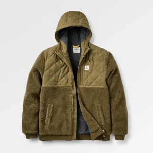 Abenteuer Deep-Pile Sherpa Fleece - Dunkeloliv