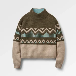 Nettle Gestrickter Pullover - Khaki